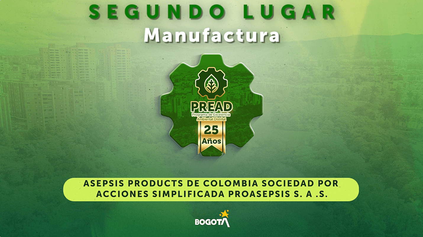 Segundo lugar: ASEPSIS PRODUCTS DE COLOMBIA SOCIEDAD POR ACCIONES SIMPLIFICADA PROASEPSIS S. A .S